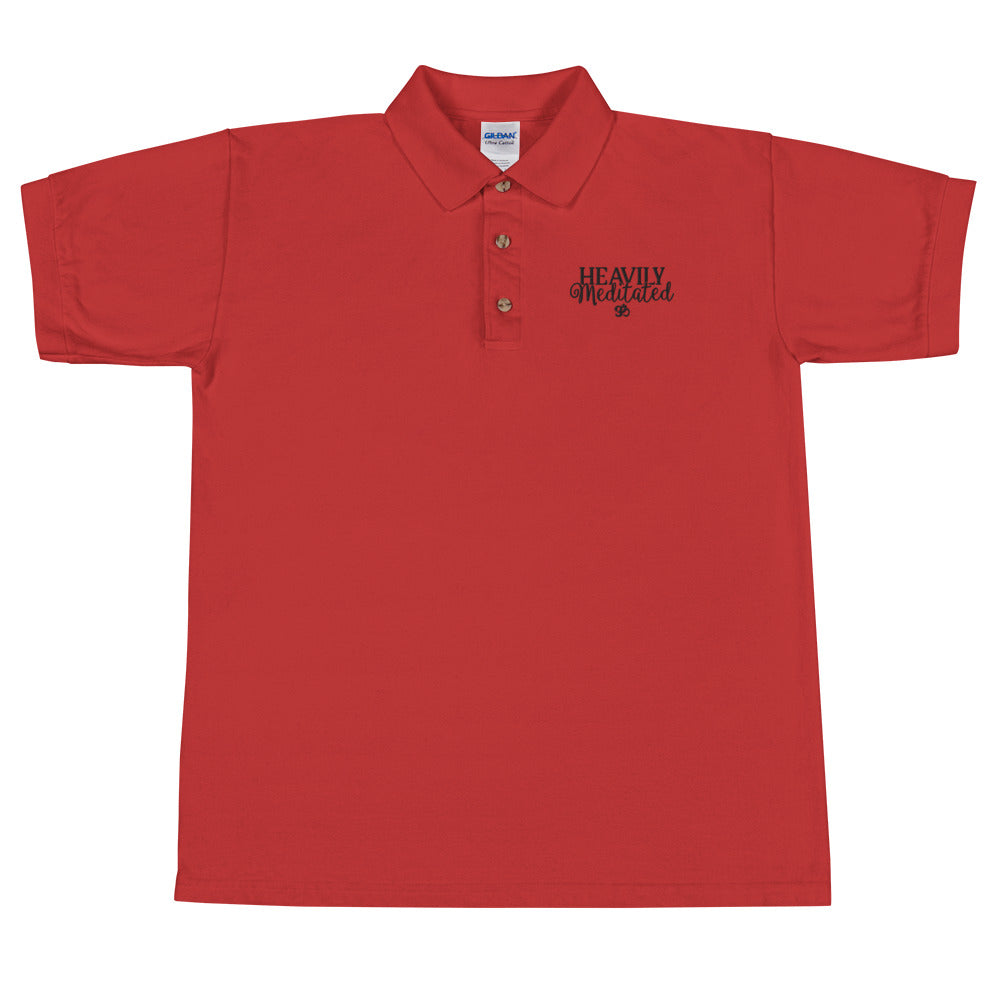 Heavily Meditated Embroidered Polo Shirt