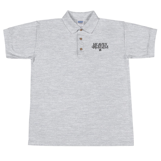 Heavily Meditated Embroidered Polo Shirt