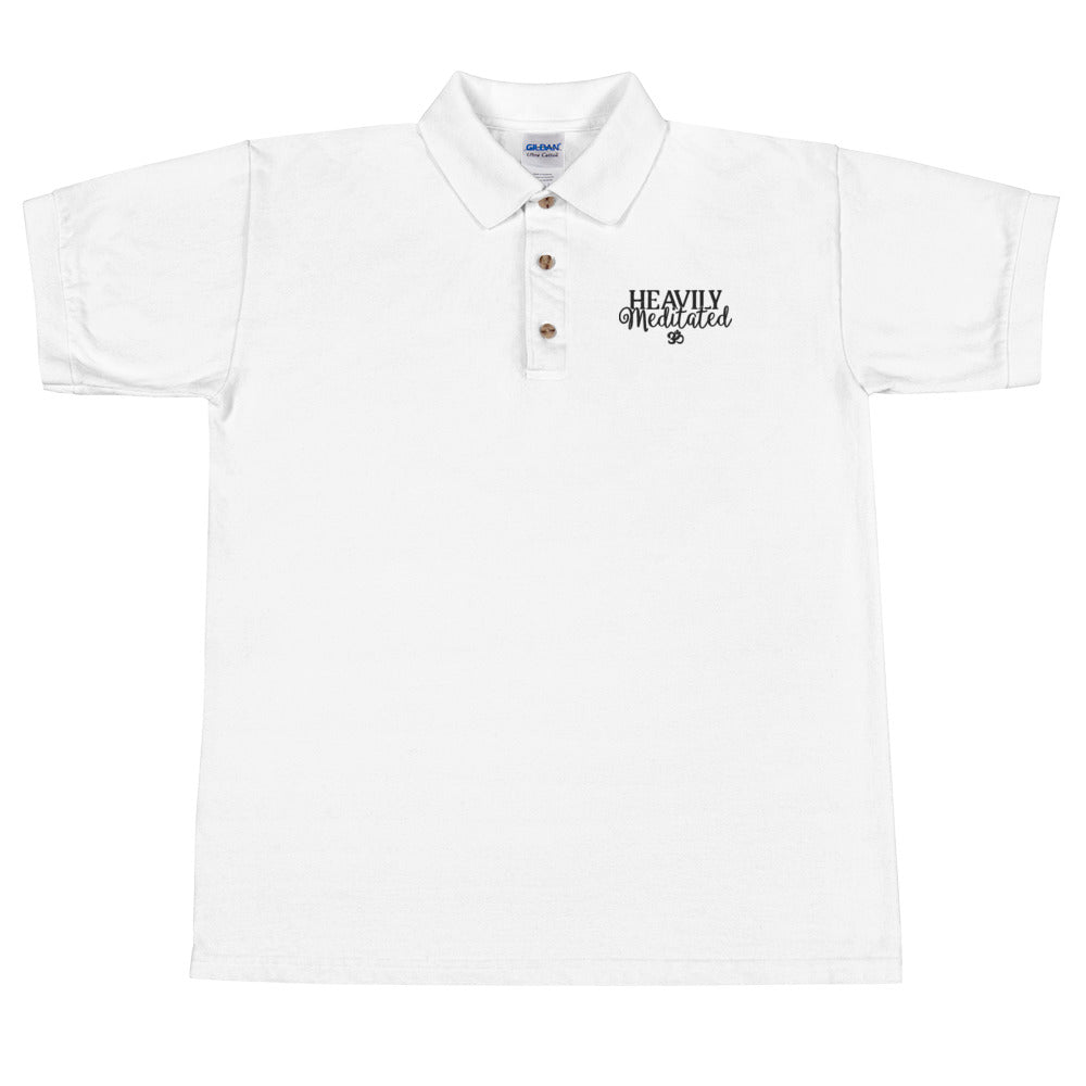 Heavily Meditated Embroidered Polo Shirt