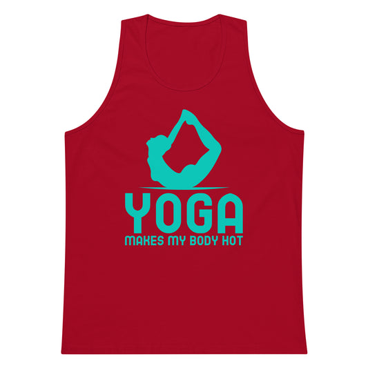 Yoga makes my body hot tank top