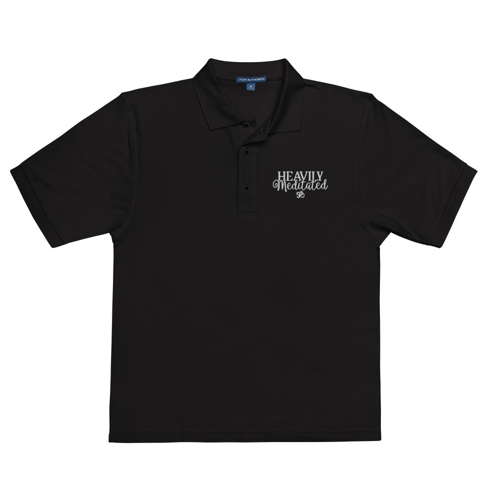 Heavily Meditated  Men's Premium Polo