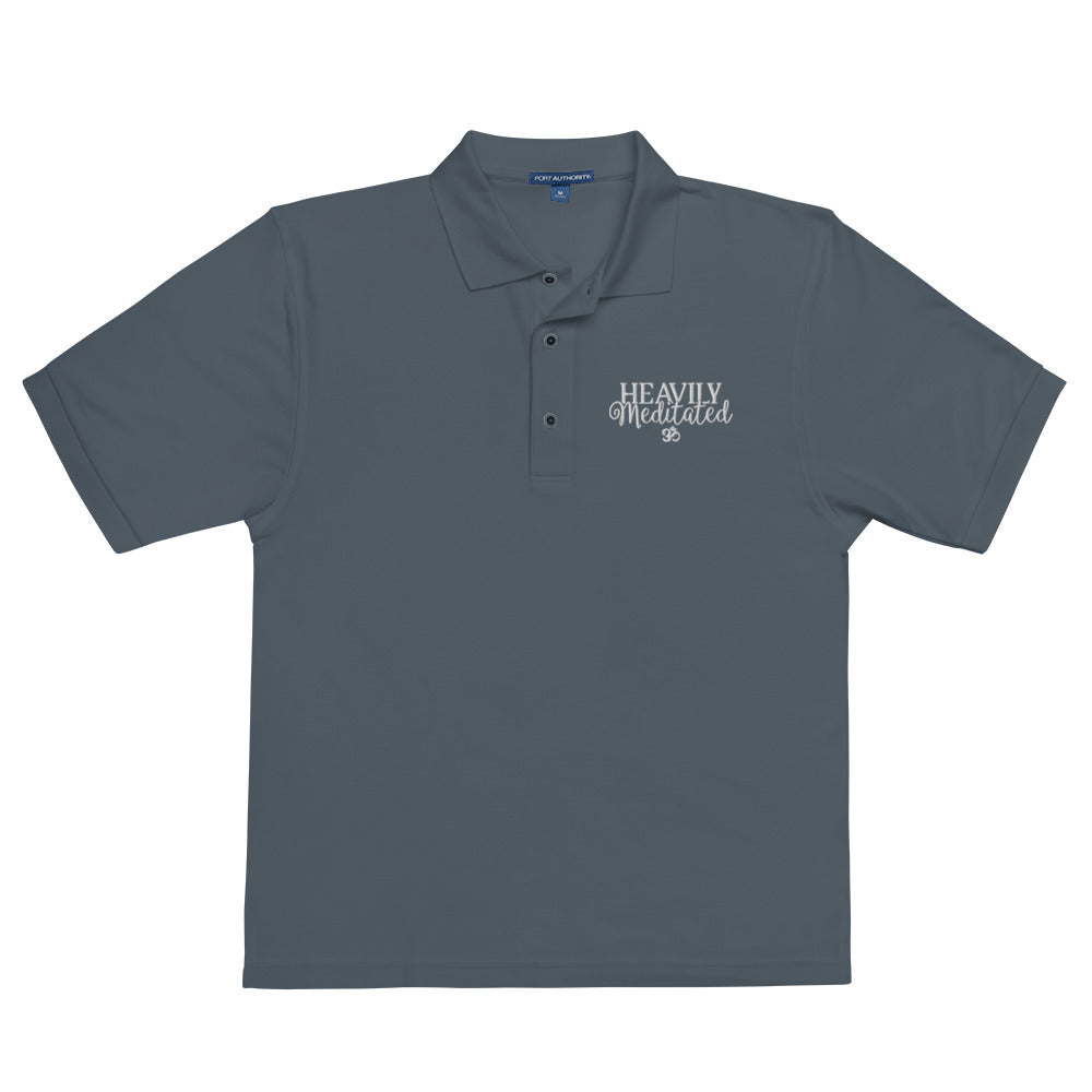 Heavily Meditated  Men's Premium Polo