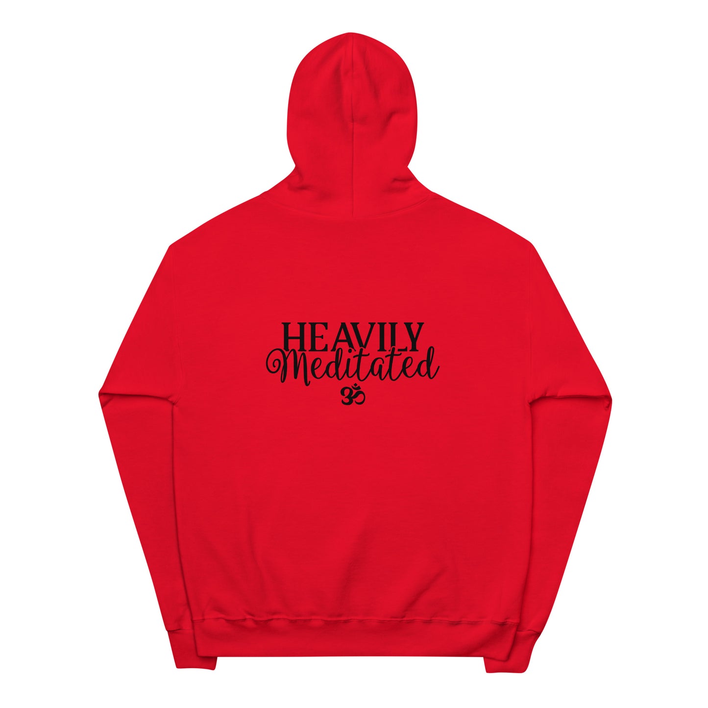 Heavily Meditated Unisex fleece hoodie