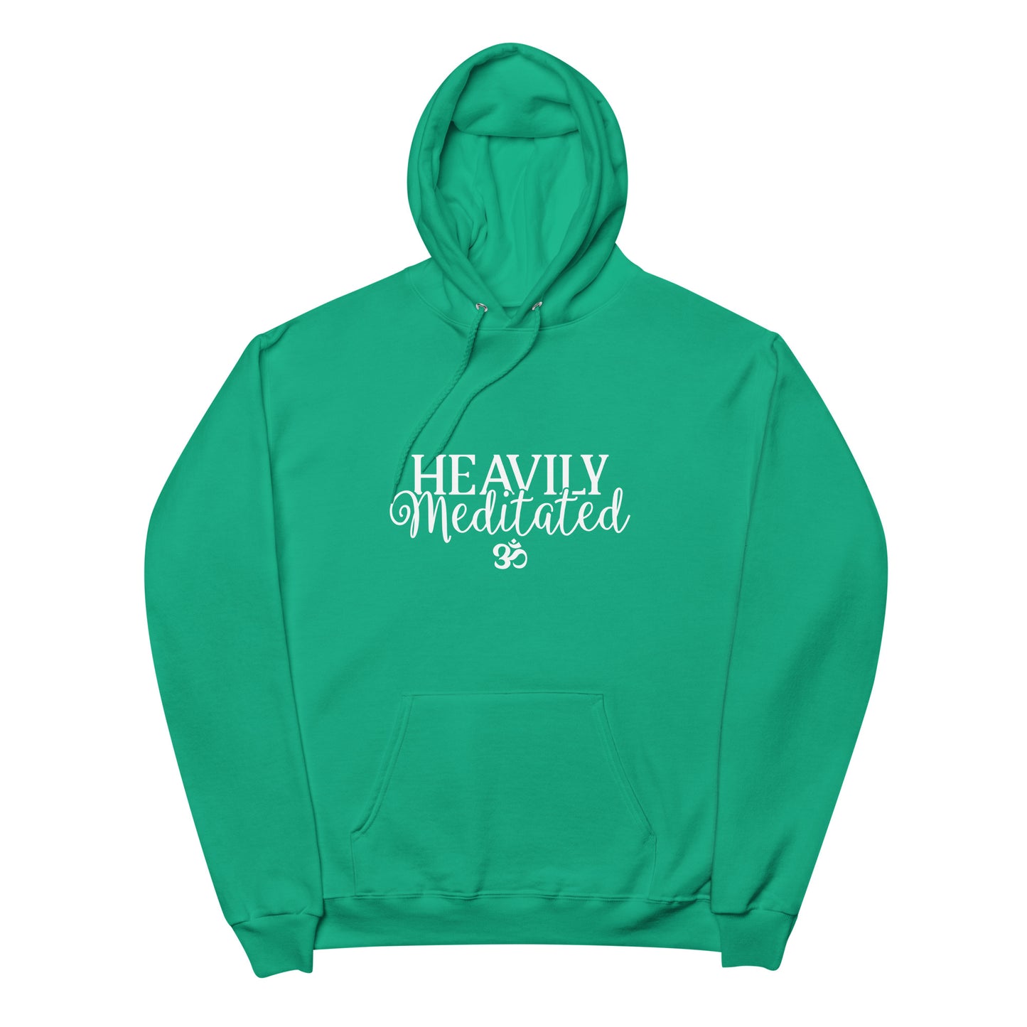 Heavily Meditated Unisex fleece hoodie