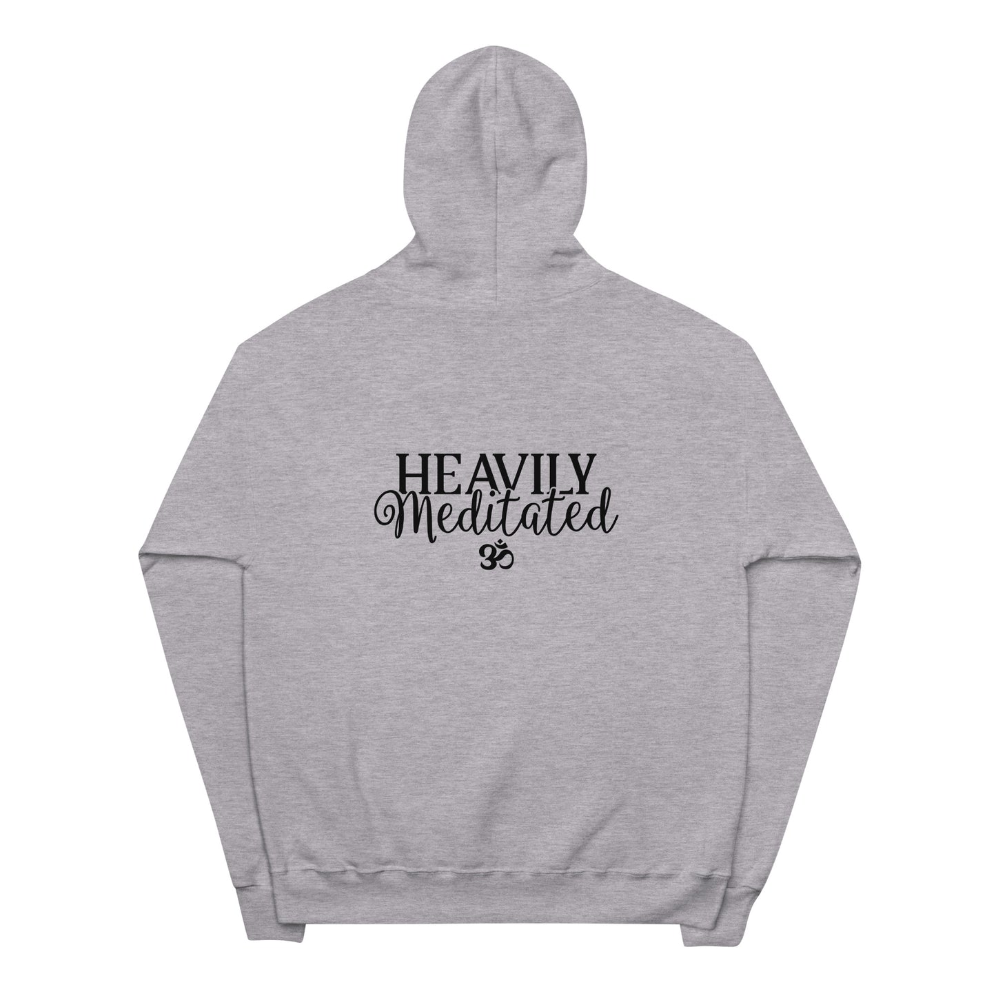 Heavily Meditated Unisex fleece hoodie