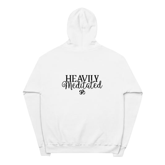 Heavily Meditated Unisex fleece hoodie