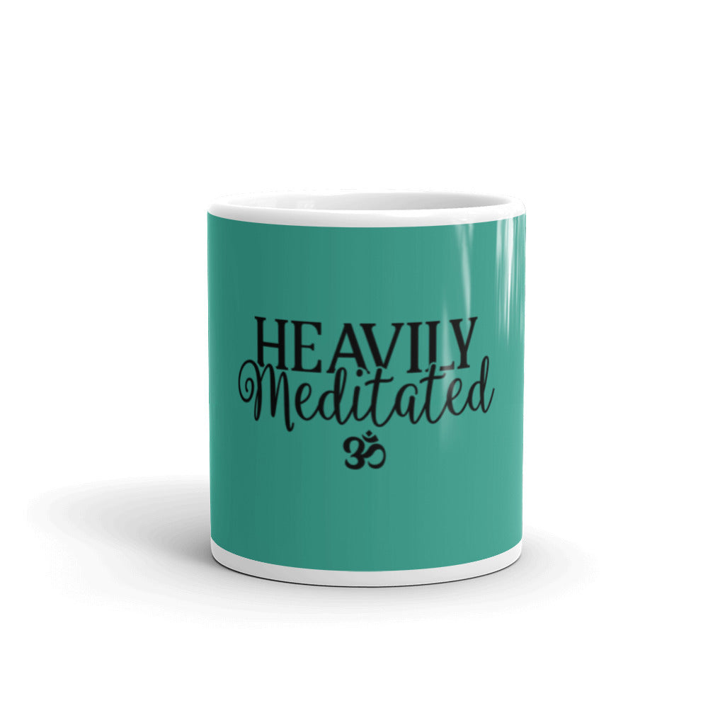 Heavily Meditated Glossy Mug