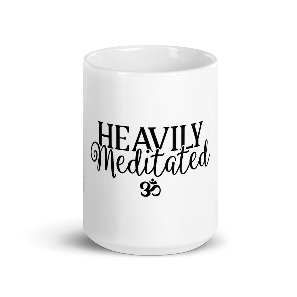 Heavily Meditated  glossy mug